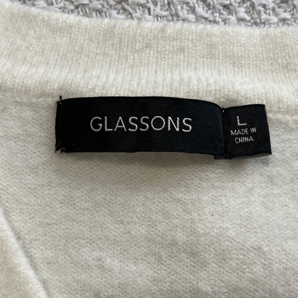 Glasson Ivory Button-Up Cropped Cardigan - Picture 2 of 3